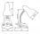 Desk lamp Kanlux SUZI HR-60-SR - technical drawing