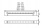 Under-cupboard lighting linear fitting Kanlux MERA TL-35/2700K - technical drawing