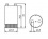 Starter for fluorescent lamps Kanlux BS-1 4-22W - technical drawing