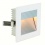 SLV FLAT FRAME CURVE recessed luminaire, square, white, G4, max. 20W
