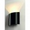 SLV LED SAIL 1 wall lamp, semicircular, black, 1x 3W LED , 3000K