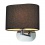 SLV SOPRANA OVAL wall light WL-1, black textile, E27, max. 60W