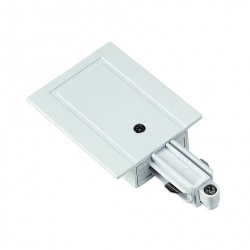 SLV Feed-in for 1-circuit HV- track, recessed version, white ground left