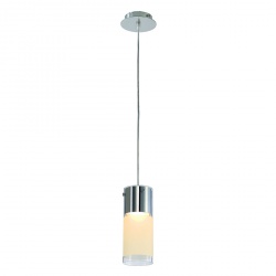 SLV COMMO pendant luminaire, PD-1, round, partially frosted glass, GX53, max. 13W