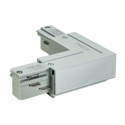 SLV EUTRAC L-connector ground outside, silvergrey