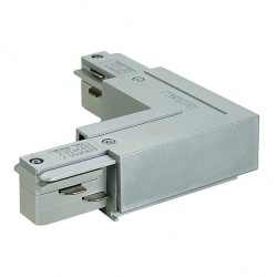 SLV EUTRAC L-connector ground inside, silvergrey