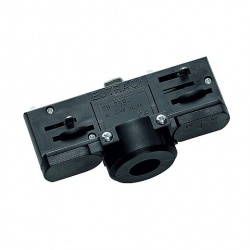 SLV EUTRAC 3-circuit track adaptor black incl. mounting accessory