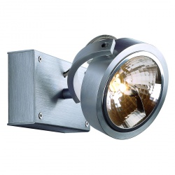 SLV KALU 1 wall and ceiling luminaire, alu-brushed, QRB111 , max. 50W