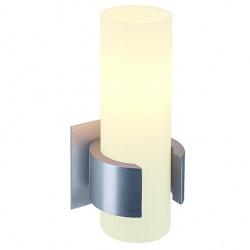 SLV DENA I wall lamp, alu-brushed, glass partially satined, E14, max. 40W