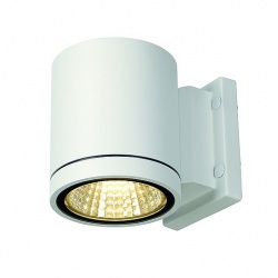 SLV ENOLA_C OUT WL wall lamp, round, white, 9W LED, 3000K, 35°