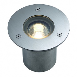 SLV N-TIC PRO GU10 recessed spot, round, stainless steel 316 brushed, max. 35W, IP67