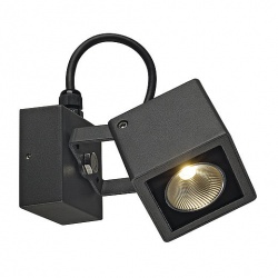 SLV SMALL SQUARE LED wall light, square, anthracite, 6W, 3000K