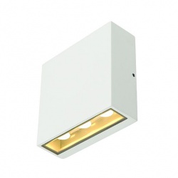 SLV BIG QUAD wall luminaire, square shape, white, 6x 1W LED , warm white