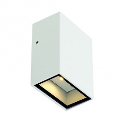 SLV QUAD 1 wall lamp, square, white, LED, 1x3W, 3000K