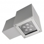 CARO 1 LED bracket ED 230V/50Hz 6x2W red IP65 10st. grey