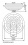 Lighting fixture with a movement sensor Kanlux FOGLER DL-240O - technical drawing