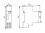 Time lag switch Kanlux AS 1-7M - technical drawing