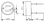 Ceramic socket Kanlux HLDR-GZ10 - technical drawing