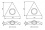 Under-cupboard lighting point fitting Kanlux ZEPO LFD-T02-C/M - technical drawing