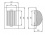 Hermetic fixture Kanlux TURK DL-60 - technical drawing