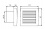 Ducted fan with automatic shutter Kanlux TWISTER AOL120B - technical drawing