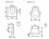 PIR movement sensor Kanlux MERGE JQ-L - technical drawing