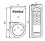 Set of three remote-controlled sockets Kanlux APO TM-3 - technical drawing