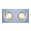 SLV NEW TRIA II GU10 downlight, rectangular, alu-brushed, max. 2x 50W