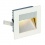 SLV FRAME CURVE LED recessed luminaire, square, matt white, warmwhite LED