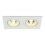 SLV NEW TRIA II GU10 downlight, rectangular, matt white, max. 2x 50W, incl. retaining