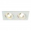 SLV NEW TRIA II GU10 downlight, rectangular, matt white, max. 2x 50W, incl. retaining