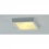 SLV Ceiling luminaire, GL 104 E27, square, white plaster, max. 15W