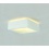 SLV Ceiling luminaire, GL 104 E27, square, white plaster, max. 15W