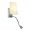 SLV COUPA FLEXLED wall lamp, chrome, satined glass, 1x G9 max. 40W, 3W LED, 3000K
