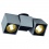 SLV ALTRA DICE SPOT 2 ceiling luminaire, silvergrey/black, 2x GU10, max. 2x 50W