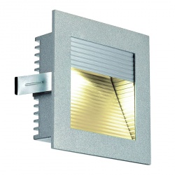 SLV FRAME CURVE LED recessed, square, silvergrey, warmwhite LED