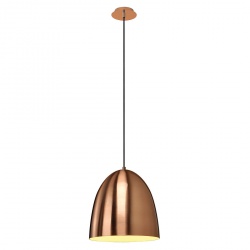 SLV PARA CONE 30 pendant, E27, round, copper brushed, max. 60W