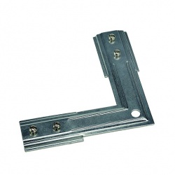 SLV Stabilizing corner connector long for 1-circuit HV-track, nickel matt