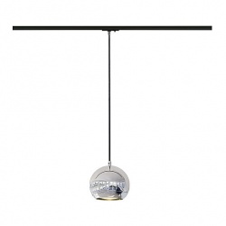 SLV LIGHT EYE pendant, chrome, GU10, max. 75W, incl. 1-circuit adaptor