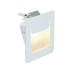 SLV DOWNUNDER PURE recessed luminaire, square, white, 3,5W LED warmwhite, 80x80mm