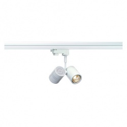 SLV BIMA II lamp head, matt white, 2x GU10, max. 50W, incl. 3-circuit adaptor