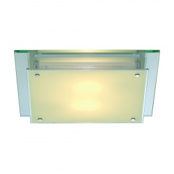 SLV GLASSA SQUARE E27 ceiling luminaire, square, 2x E27, max. 2x 60W
