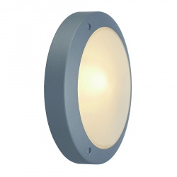 SLV BULAN ceiling luminaire, round , silvergrey, E14, max. 11W, satined glass