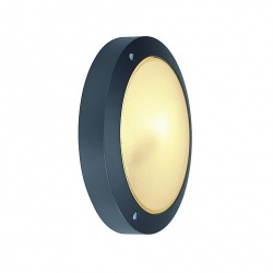 SLV BULAN ceiling luminaire, round , anthracite, E14, max. 60W, satined glass