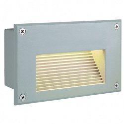 SLV BRICK LED DOWNUNDER wall lamp, rectangular, silvergrey, warmwhite LED