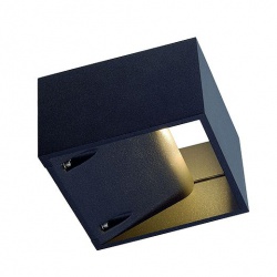 SLV LOGS WALL wall lamp, square, anthracite, 6W LED, warmwhite