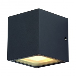 SLV SITRA CUBE wall lamp, anthracite, GX53, max. 9W