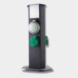 GM Lighting SO IP44 E14 Bollard + Lamp + Manual control unit