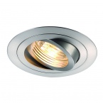 NEW TRIA GU10 ROUND downlight, alu-brushed, max. 50W, incl. retaining springs