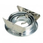 NEW TRIA GU10 ROUND downlight, alu-brushed, max. 50W, incl. metal-plate springs